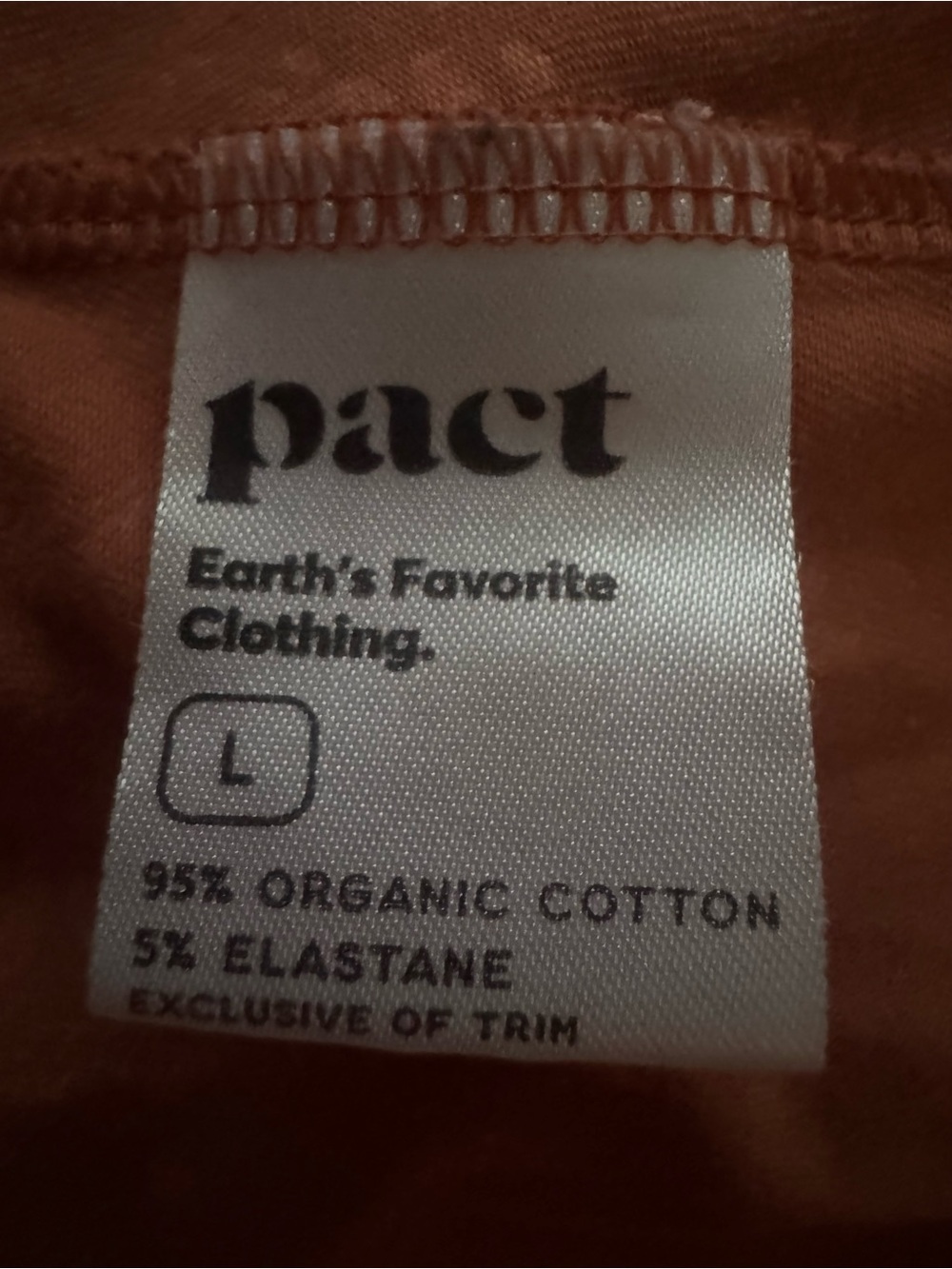 Pact Organic Cotton Fit & Flare Crossover Dress Rust Terracotta Floral Pockets L - Picture 3 of 9